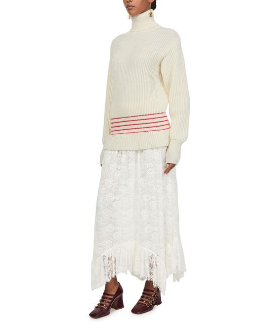 Pull À Col Roulé Chloé en coloris White