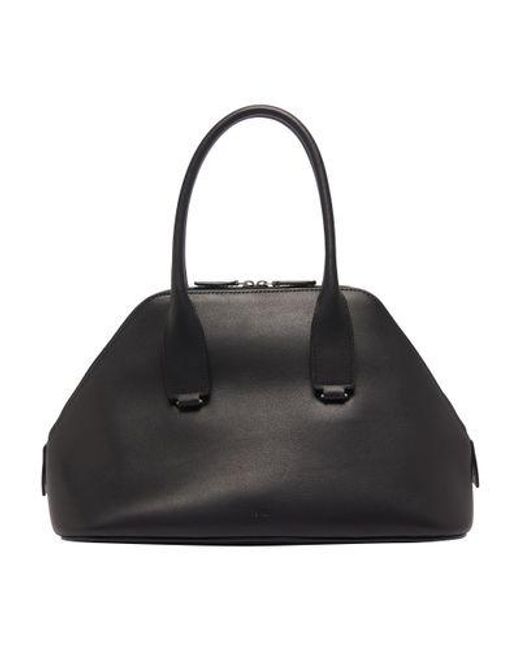 The Row Black Mittelgroße Schultertasche Devon
