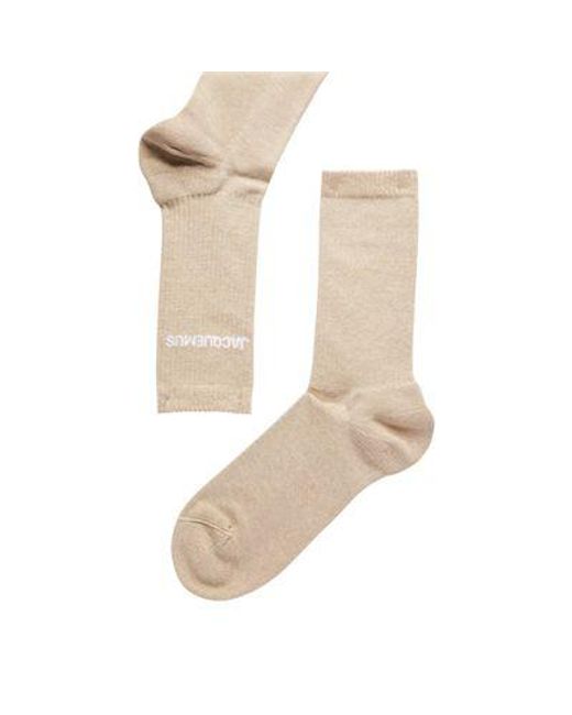 Jacquemus Natural Socks for men