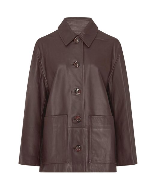 Soeur Brown Vincenzo Leather Jacket