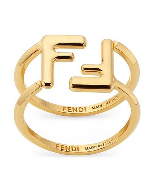 Fendi Ff Rings in or (Metallic) | Lyst