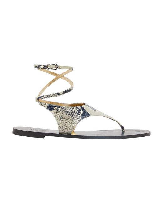 Paris Texas Metallic Amalfi Flat Sandal