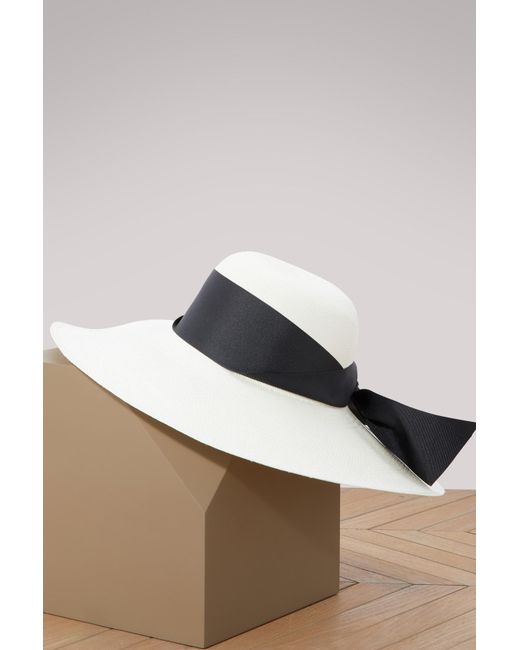 Sensi Studio Black Lady Ibiza Hat With Maxi Ruban