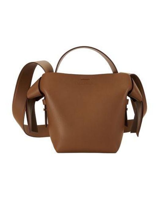 Mini Sac Musubi Acne en coloris Brown