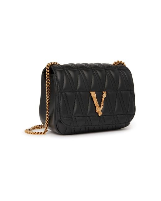Versace Black Virtus Small Cross-body Bag