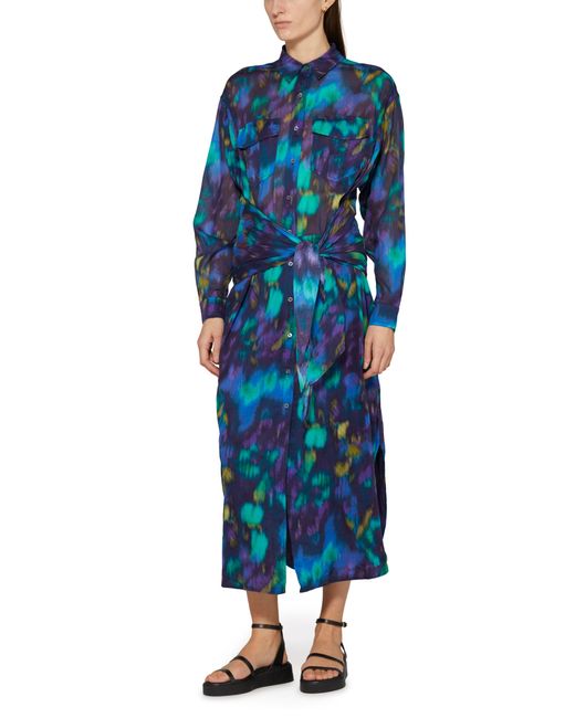 Isabel Marant Blue Nesly Midi Dress