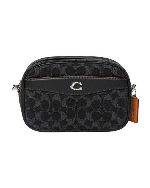 COACH Camera Bag In Signature Denim in Black Lyst
