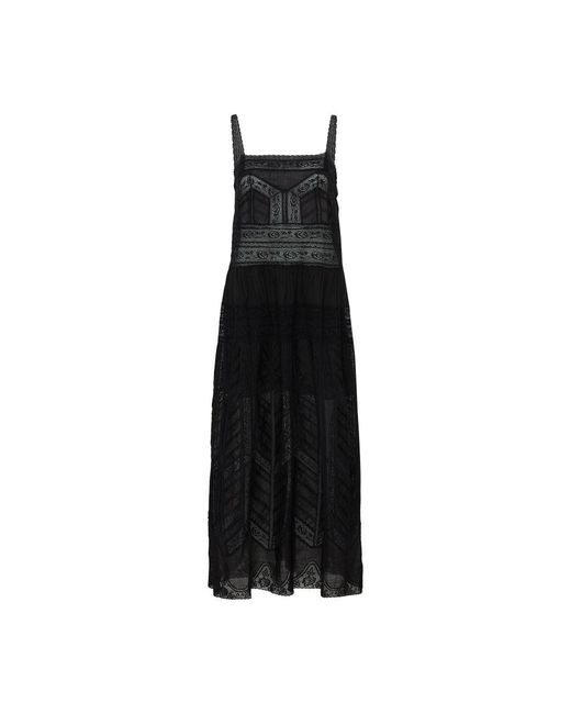 Zimmermann Black Halliday Lace Trim Slip Dress