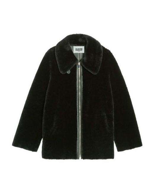 Claudie Pierlot Black Zipped Coat