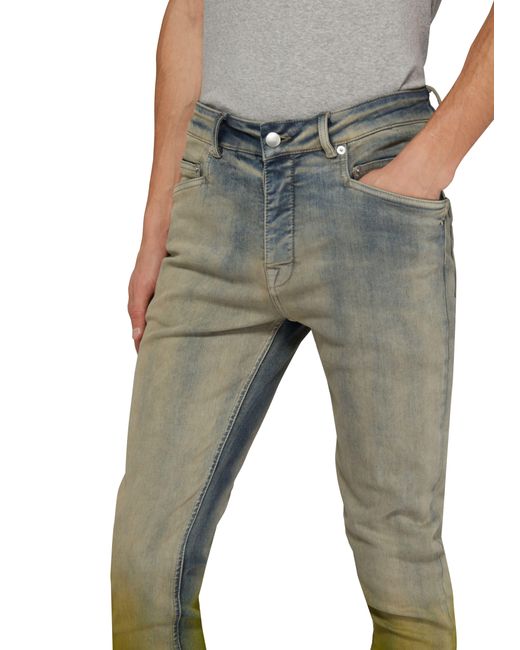 Rick Owens Blue Tyrone Cut Slim Jeans for men