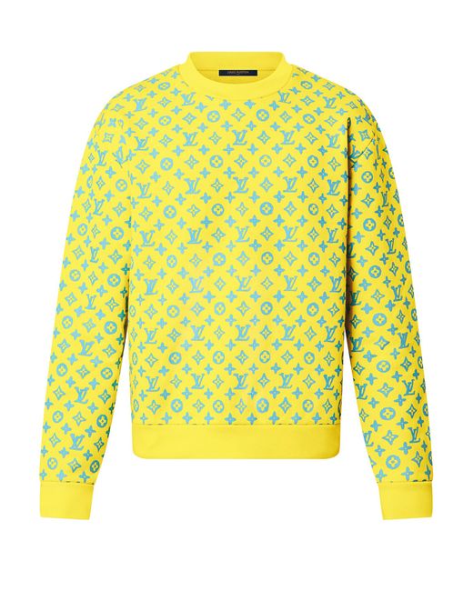 Sweatshirt graphique Monogram Rainbow Playground Louis Vuitton pour homme en coloris Yellow