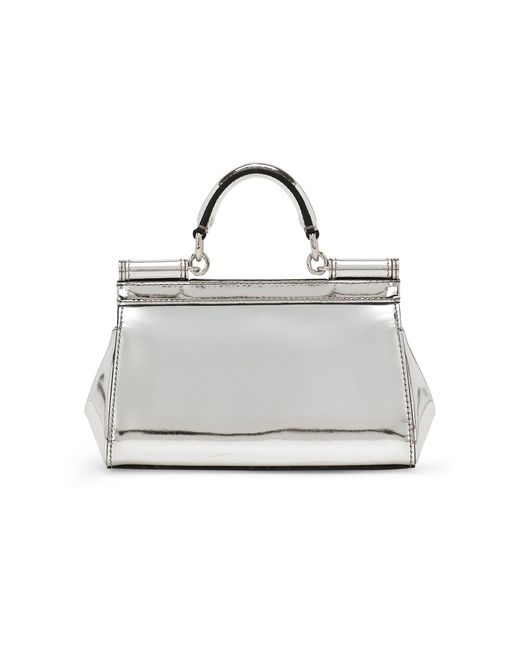 Dolce & Gabbana White Small Sicily Handbag