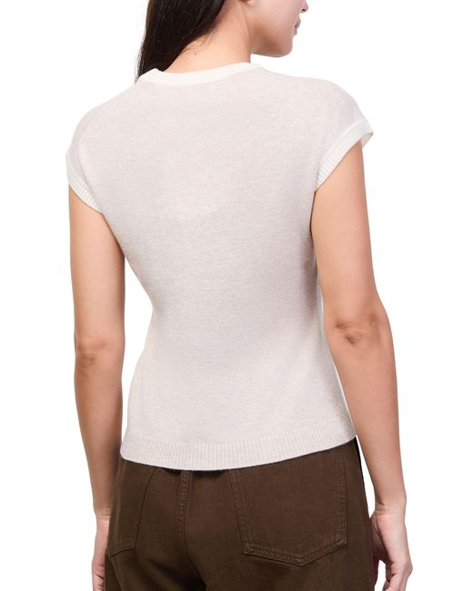 Bompard Natural Kaschmirpullover Mit Kleinen Ärmeln