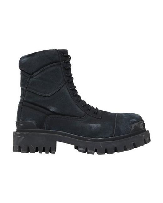 Balenciaga Black Strike Boots for men