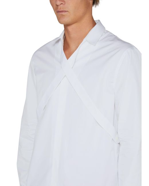 Off-White c/o Virgil Abloh Shirt mit Kragen Ow Emb Heavycot in White für Herren