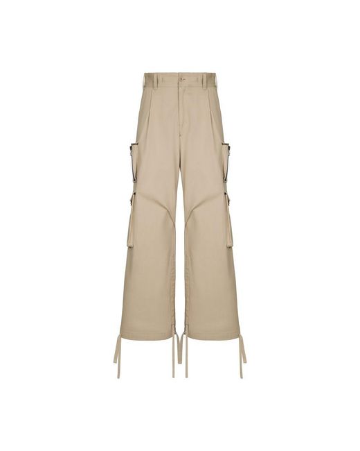 Dolce & Gabbana Natural Cargo Pocket Trousers for men