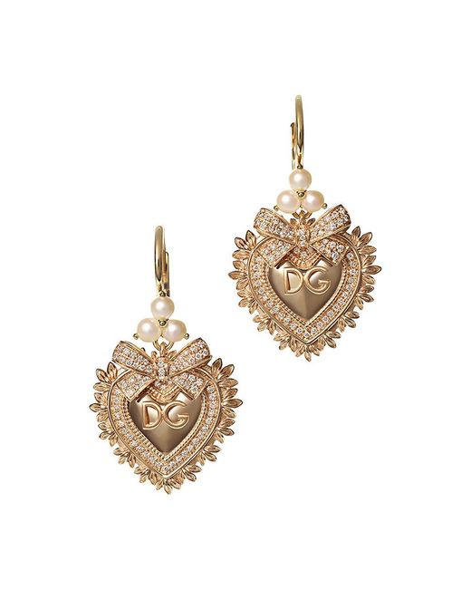 Dolce & Gabbana Metallic Devotion Earrings