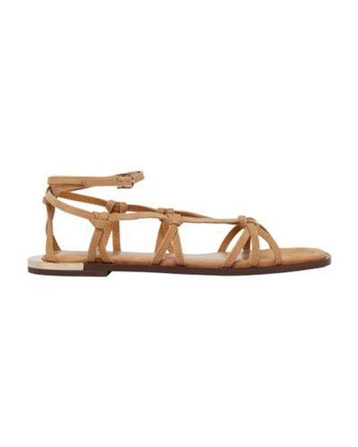 Chloé Brown Uma Flat Sandals