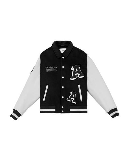 Axel Arigato Illusion Varsity Jacket in Black for Men | Lyst UK