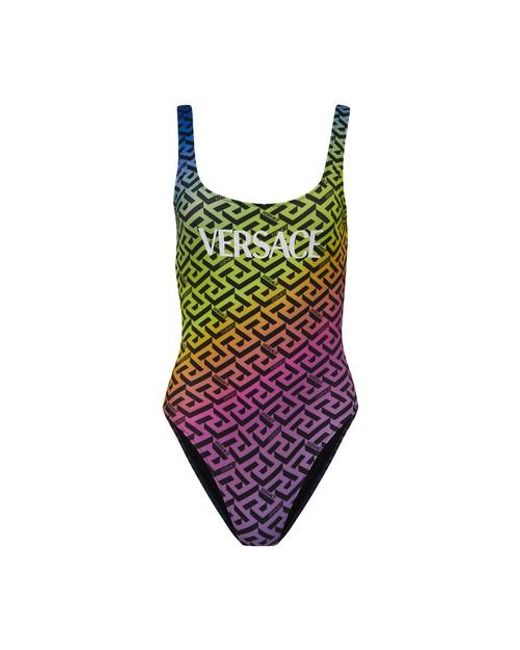 Versace Swim One Piece In Green Lyst