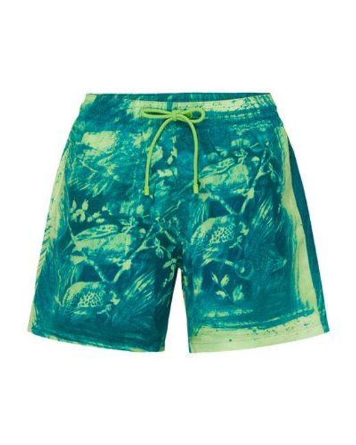 Loewe Green Print Swim Shorts for men
