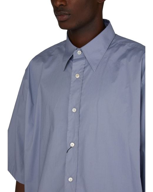 Acne Blue Short-sleeve Shirt for men