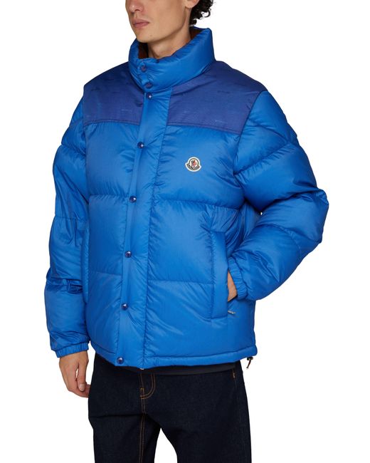 Moncler Blue Reversible Down Puffer Jacket for men