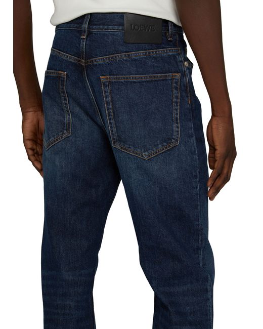 Loewe Blue Fisherman Turn-up Jeans for men