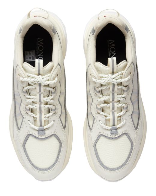 Moncler White Lite Runner Low Top Sneakers for men