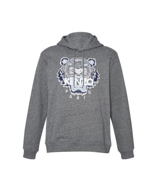KENZO Classic Tiger Hoodie in Gray | Lyst