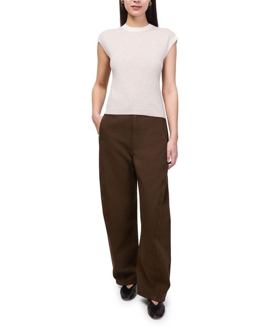 Bompard Natural Kaschmirpullover Mit Kleinen Ärmeln