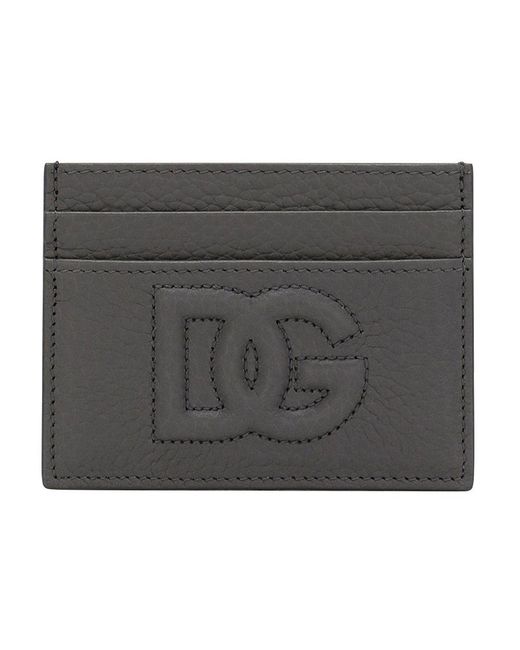 Dolce & Gabbana Black Dg Logo Card Holder for men