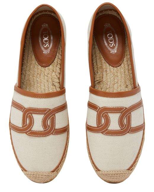 Tod's Natural Gomma Espadrilles