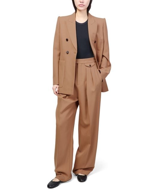 Chloé Brown Double-Breasted Blazer