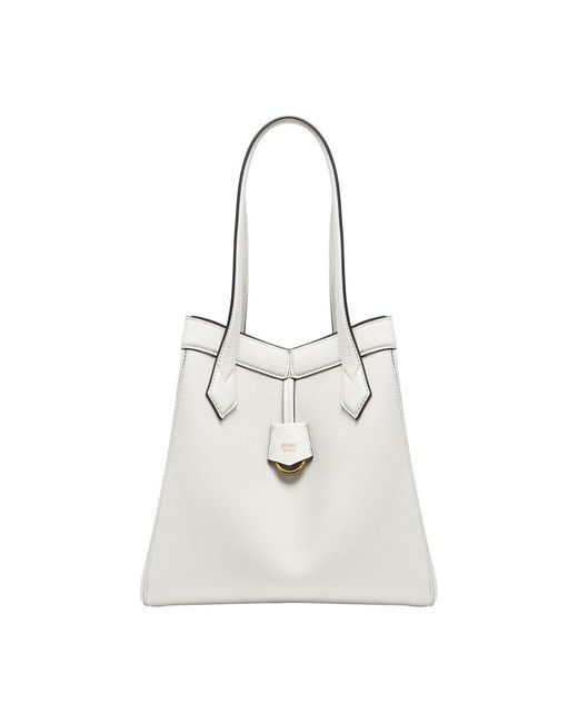 Fendi White Origami Medium Bag
