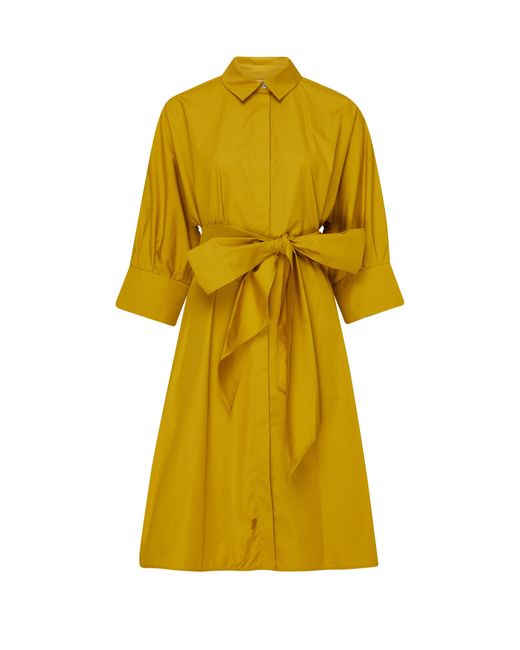 Max Mara Yellow Tabata Shirt Dress