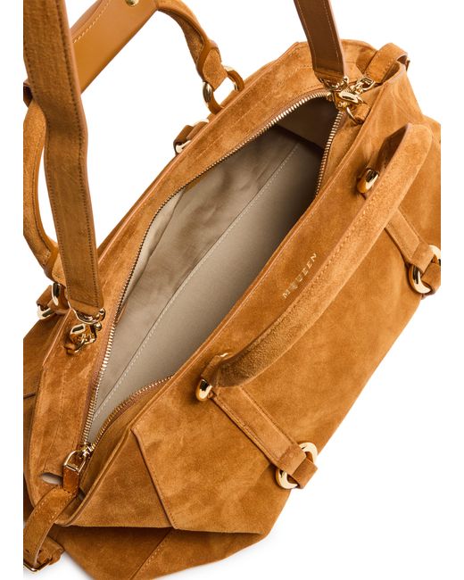 Alexander McQueen Brown Mittelgroße Handtasche Farringdon