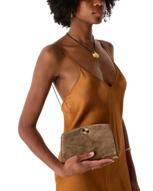 Liffner Brown Clutch Pushlock
