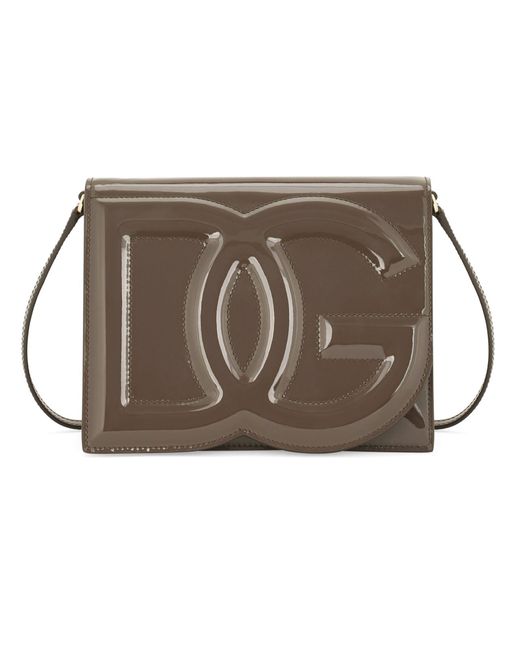 Dolce & Gabbana Brown Dg Logo Crossbody Bag