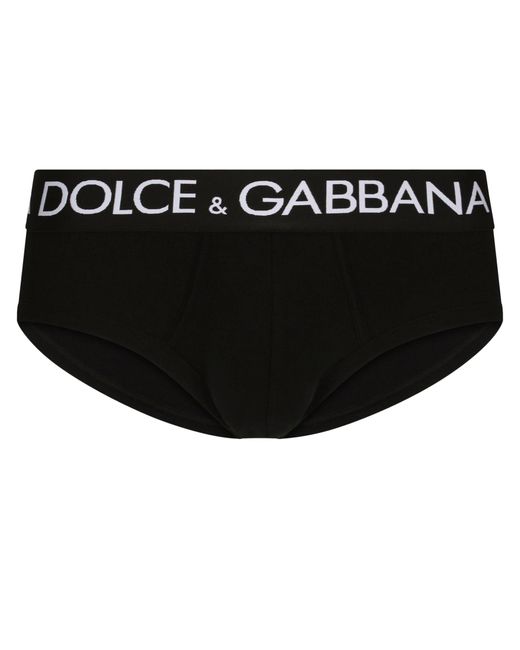 Dolce & Gabbana Black Two-pack Cotton Jersey Brando Briefs for men