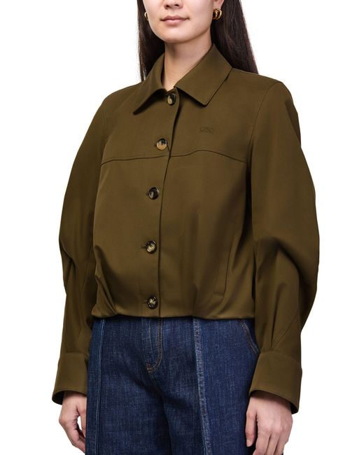 Loewe Green Cotton-Silk Jacket