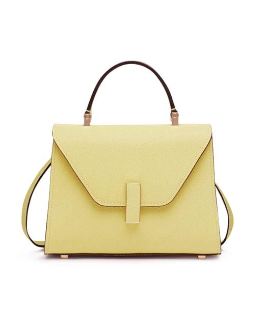 Valextra Yellow Iside Micro Bag