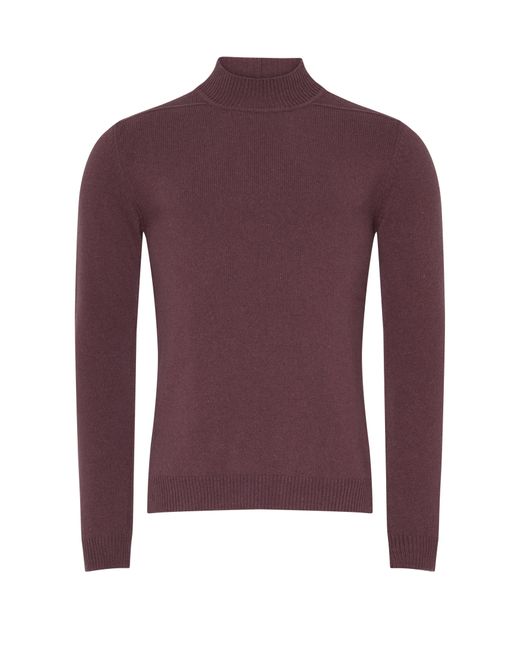 Rick Owens Purple Turlte Neck Sweater for men