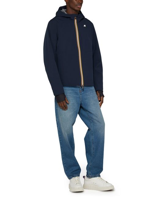 K-Way Blue Jacko Bonded Jacket for men