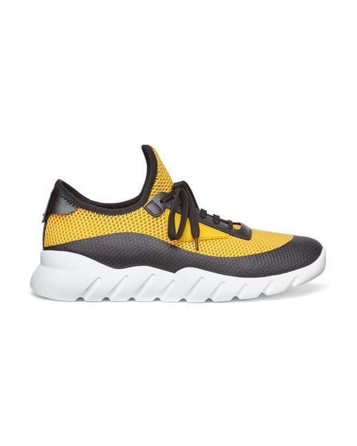 Fendi, Shoes, Fendi Tech Mesh Running Sneakers Yellow