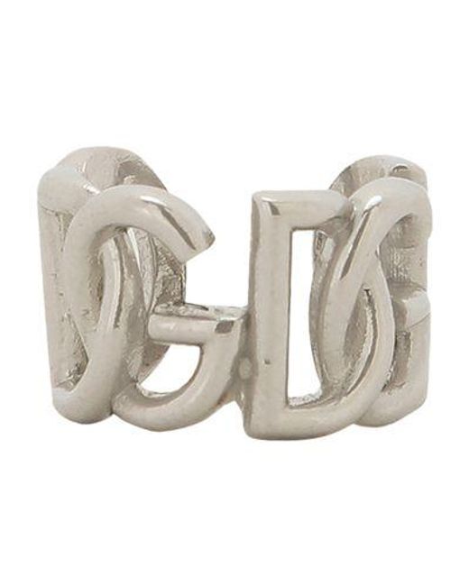 Dolce & Gabbana Metallic Logo-lettering Ear Cuff for men