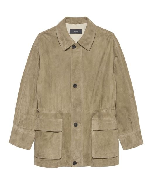 Arma Natural Maeve Suede Jacket