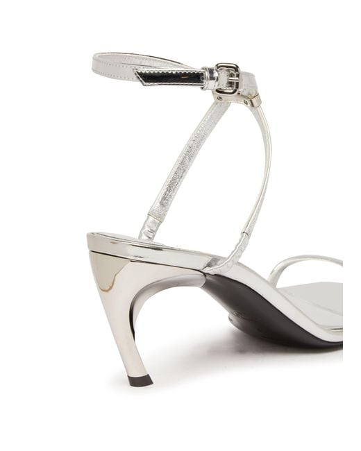 Alexander McQueen White Armadillo Sandals