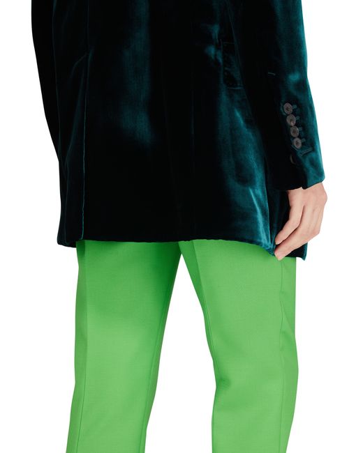 Alexander McQueen Green High-Waist Pants