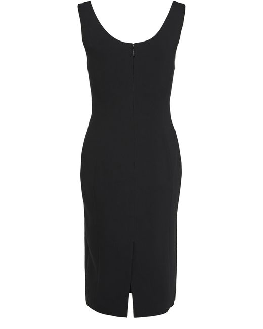 Versace Black Kleid Aus Technischem Cady